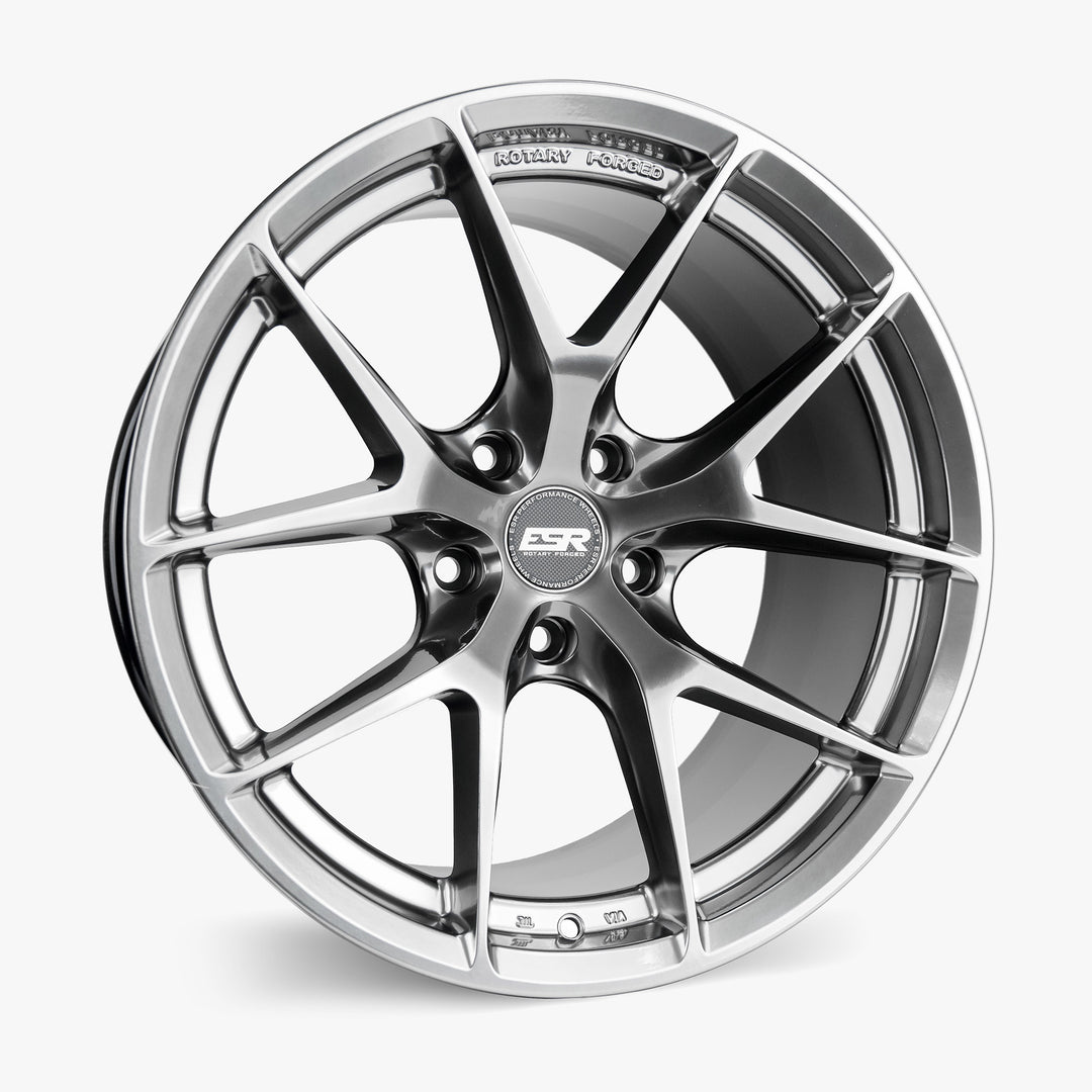 RF2 18X9.5 5X110 (CUSTOM DRILL) +35 HYPER BLACK FACE HYPER BLACK LIP
