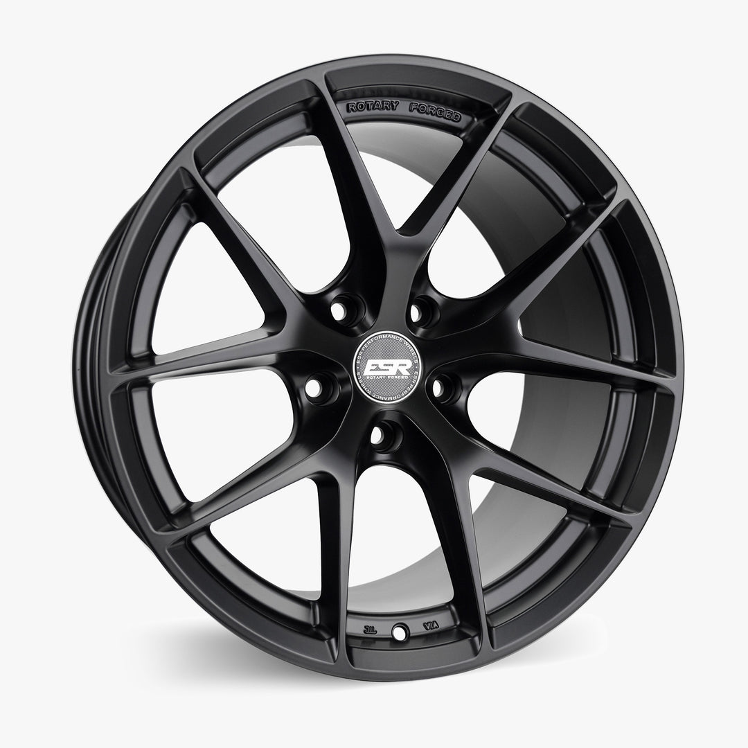 RF2 19X8.5 5X120 (CUSTOM DRILL) +30 MATTE BLACK FACE MATTE BLACK LIP