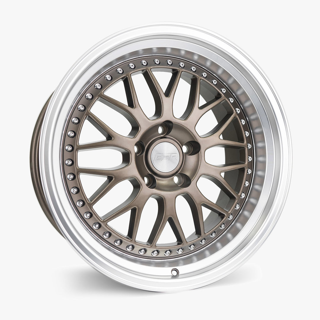 SR01 18X9.5 5X114.3 +22 MATTE BRONZE FACE MACHINED LIP